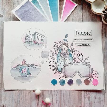 Tampon A7 - Altitude - Fille doudoune - Chou Flowers