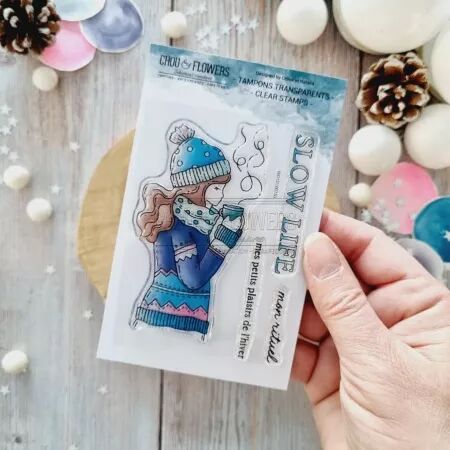 Tampon A7 - Altitude - Fille slow life - Chou Flowers