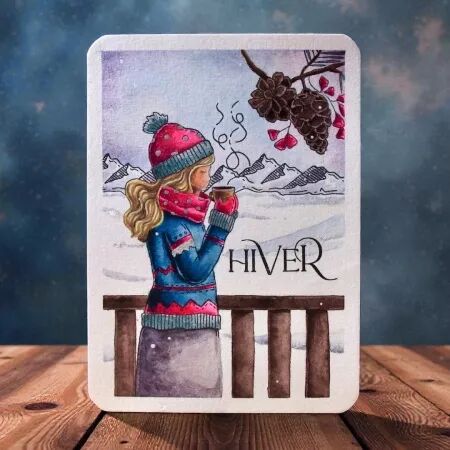 Tampon A7 - Altitude - Fille slow life - Chou Flowers