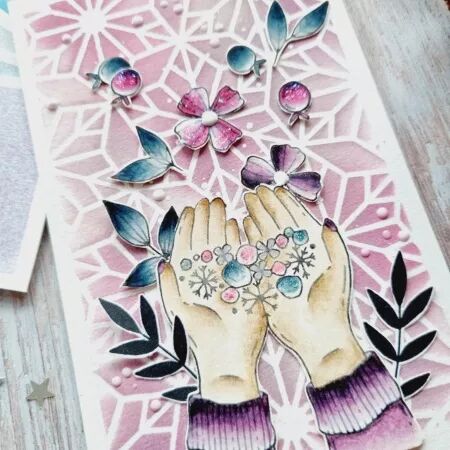 Tampon A7 - Altitude - Les mains enneigées - Chou Flowers