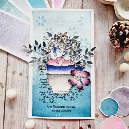 Tampon A7 - Altitude - Tasse winter - Chou Flowers