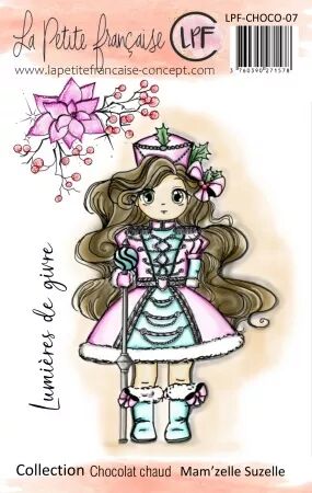 Tampon A7 - Chocolat Chaud - Mam\'zelle Suzelle - La Petite Française