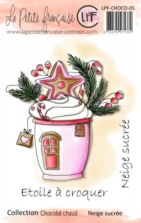 Tampon A7 - Chocolat Chaud - Neige sucrée - La Petite Française