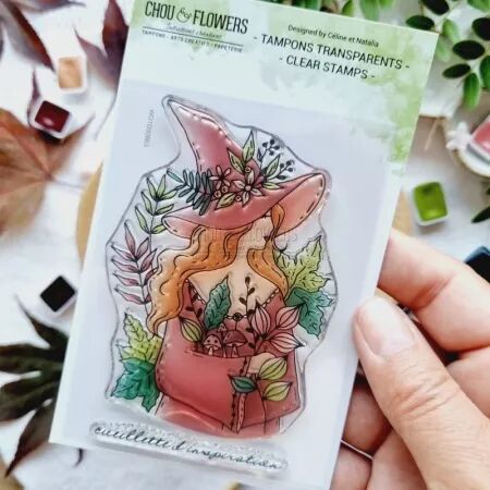 Tampon A7 - L\'orée des bois - Fille des bois - Chou Flowers