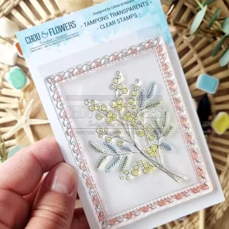 Tampon A7 - Rêve Azur - Mimosa - Chou Flowers