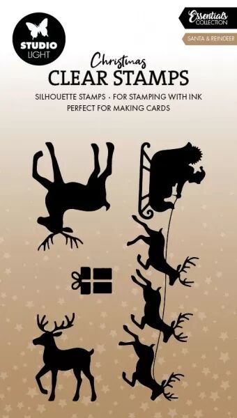 Tampon A7 - Santa & Reindeer - P�re-No�l & Rennes - Christmas Essentials - Studio Light