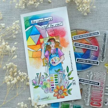 Tampon A7 - Vibrations - Fille artiste