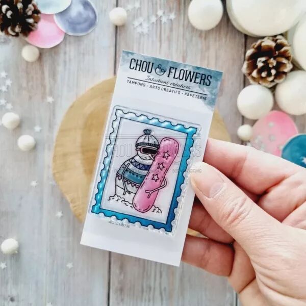 Tampon A8 - Altitude - Timbre snowboard - Chou Flowers