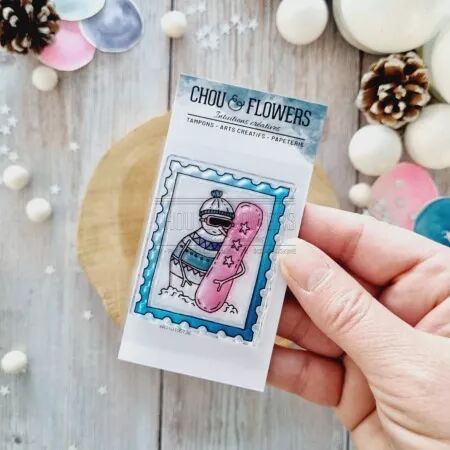 Tampon A8 - Altitude - Timbre snowboard - Chou Flowers