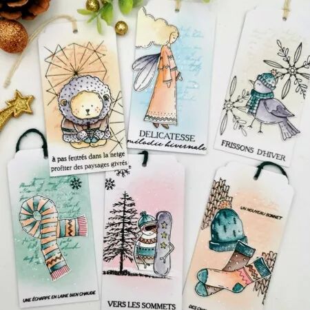 Tampon A8 - Altitude - Timbre snowboard - Chou Flowers