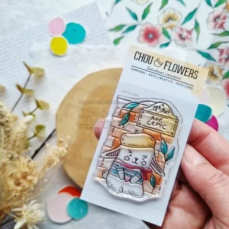 Tampon A8 - Mon p\'tit jardin - Doudou &agrave; Paris - Chou and Flowers