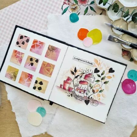 Tampon A8 - Mon p\'tit jardin - Doudou &agrave; Paris - Chou and Flowers