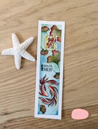 Tampon A8 - Summer - Soleil bleu - Pinklola