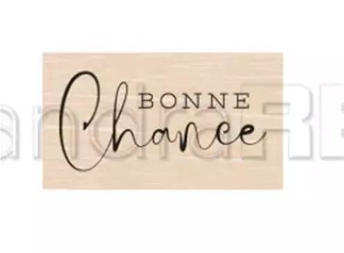Tampon bois - Bonne chance