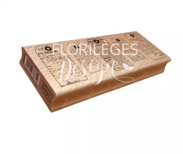 Tampon bois - Carnet Nature - Etiquettes � oeillets