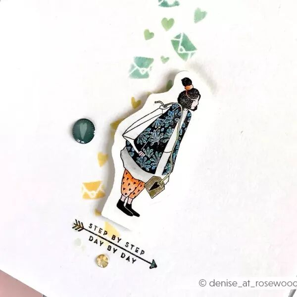 Tampon bois - enfant et th� - Alexandra Renke