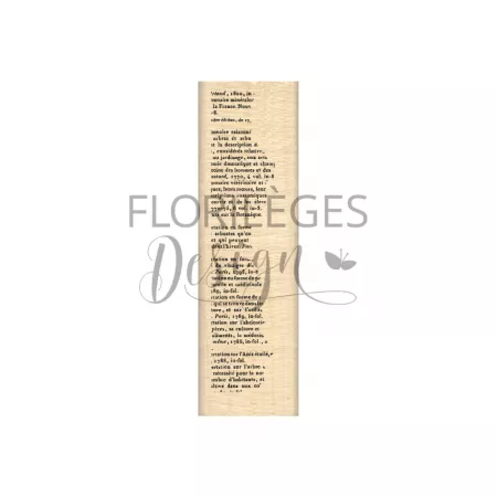 Tampon bois - Ginkgo - Mini bordure texte - Florilèges Design