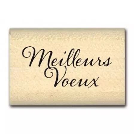 Tampon bois - Mini Meilleurs V�ux
