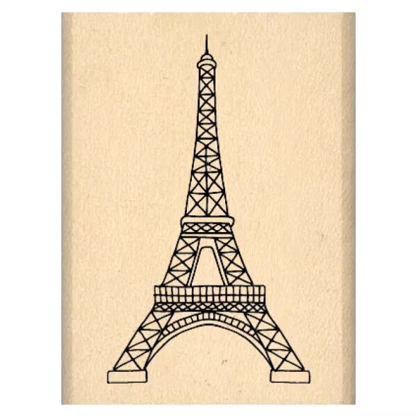 Tampon bois MINI EIFFEL - Horizons - Floril�ges Design
