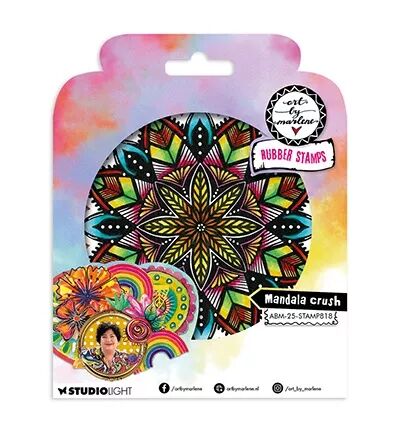Tampon caoutchouc - Mandala crush - Art by Marlene