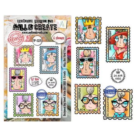 Tampon Clear - 1378 - Miss Dee First Class - AALL and Create
