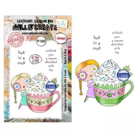 Tampon Clear - 1388 - Hug In A Mug - AALL and Create