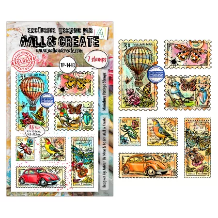 Tampon Clear - 1443 - Miniature Postage Stamps - AALL and Create