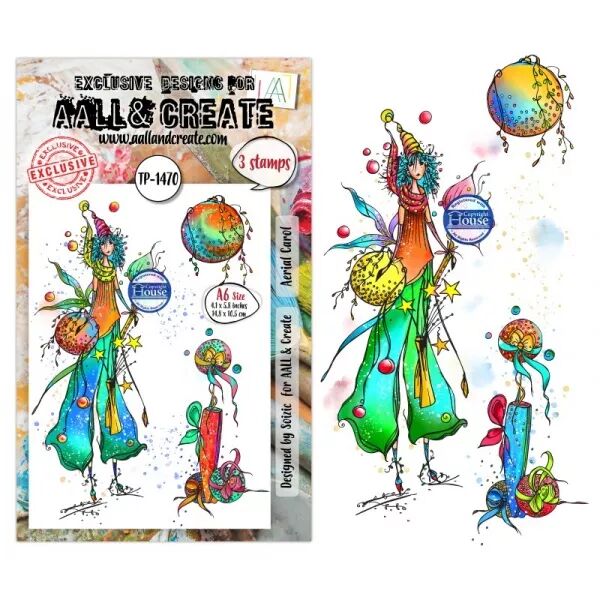 Tampon Clear - 1470 - Aerial Carol - AALL and Create