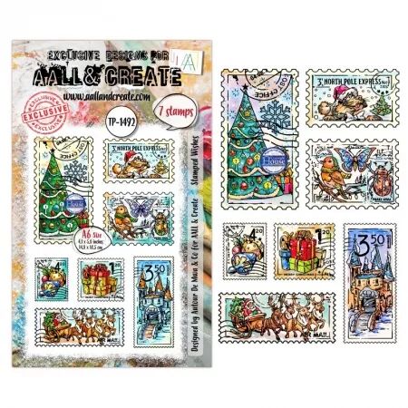 Tampon Clear - 1492 - Stamped Wishes - AALL and Create