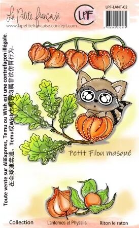 Tampon clear : Collection Lanternes et Physalis - Riton le raton- La Petite Francaise