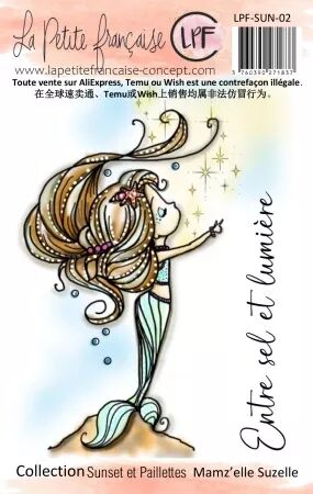 Tampon clear : Collection Sunset et Paillettes - Mamz\'elle Suzelle- La Petite Francaise