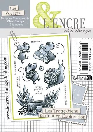 Tampon clear - Les Trotte-Menu partent en Exploration - L\'Encre et l\'Image