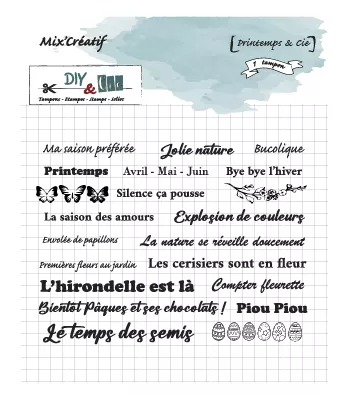Tampon clear : Printemps et cie - DIY and Cie - Tout ce qui compte
