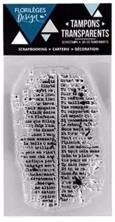 Tampon Clear - Texte mouchet&eacute;