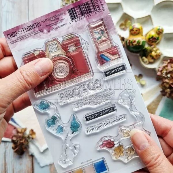 Tampon clear A6 FAM109 SHOOTING - la cl� des souvenirs - Chou and Flowers