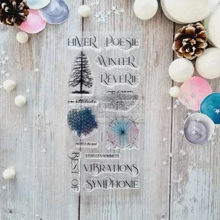 Tampon DL - Altitude - Les mots d\'hiver - Chou Flowers
