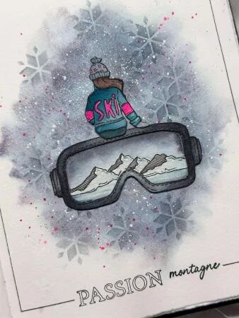 Tampon DL - Altitude - Passion ski - Chou Flowers