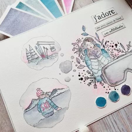 Tampon DL - Altitude - Passion ski - Chou Flowers