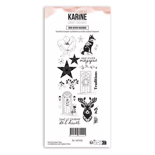 Tampon DL - Carnet Enchant� - Mon hiver magique - Les Ateliers de Karine