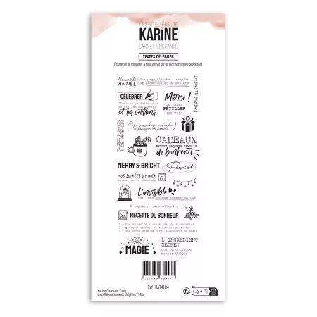 Tampon DL - Carnet Enchanté - Textes célébrer - Les Ateliers de Karine