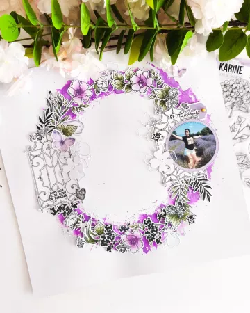 Tampon DL - Jardin secret - Garden party - Les Ateliers de Karine