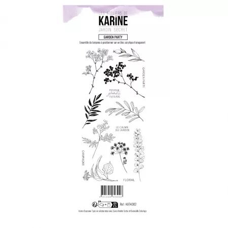 Tampon DL - Jardin secret - Garden party - Les Ateliers de Karine