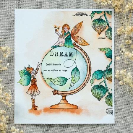 Tampon DL - L\'orée des bois - Dans la lumière - Chou Flowers