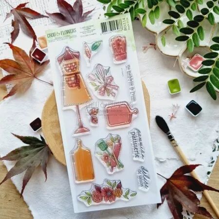 Tampon DL - L\'orée des bois - Le tablier - Chou Flowers