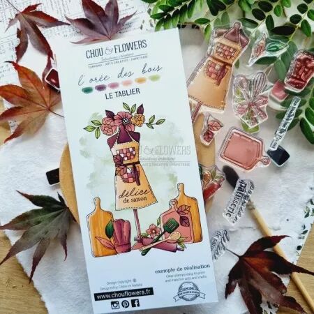 Tampon DL - L\'orée des bois - Le tablier - Chou Flowers