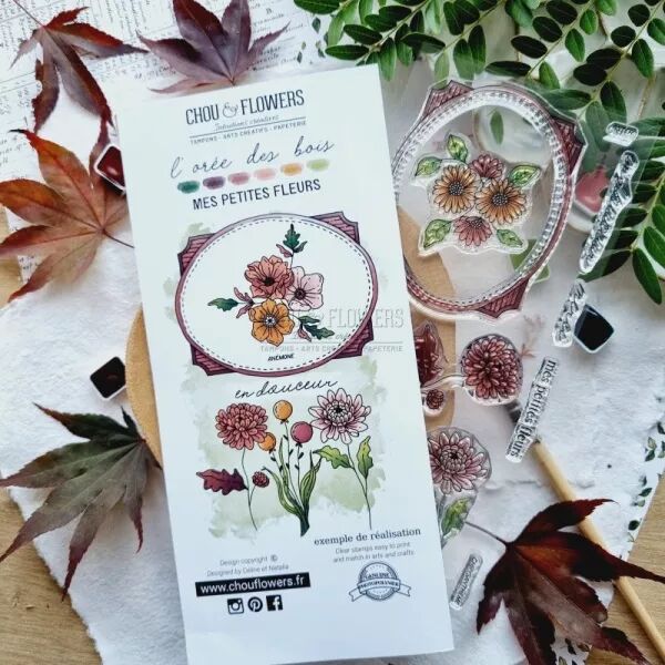 Tampon DL - L\'or�e des bois - Mes petites fleurs - Chou Flowers