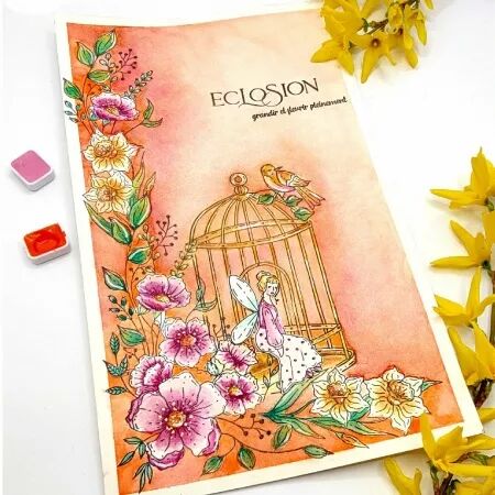 Tampon DL - Mon p\'tit jardin - Jardin po&eacute;tique - Chou and Flowers