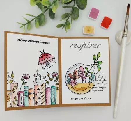 Tampon DL - Mon p\'tit jardin - Les mots printemps - Chou and Flowers