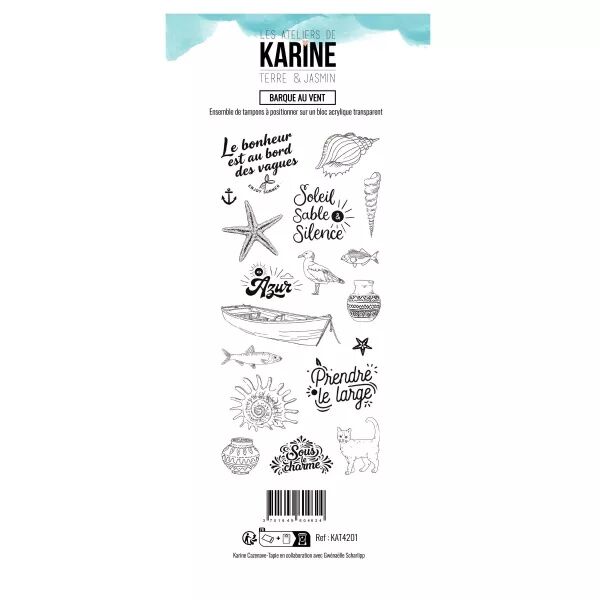 Tampon DL - Terre & Jasmin - Barque au vent - Les Ateliers de Karine