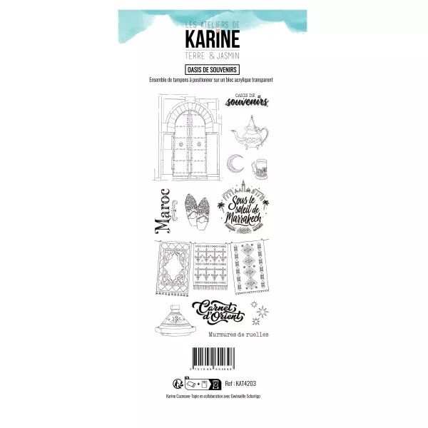 Tampon DL - Terre & Jasmin - Oasis de souvenirs - Les Ateliers de Karine